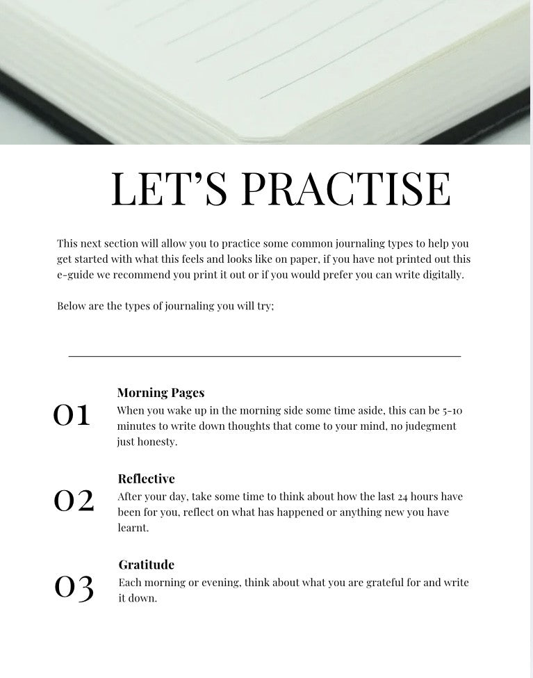 How To Journal For Real Results: Free e-guide